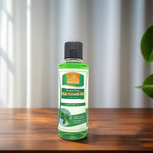 Khadi Pure Herbal Tulsi Hair Growth Oil 210ml